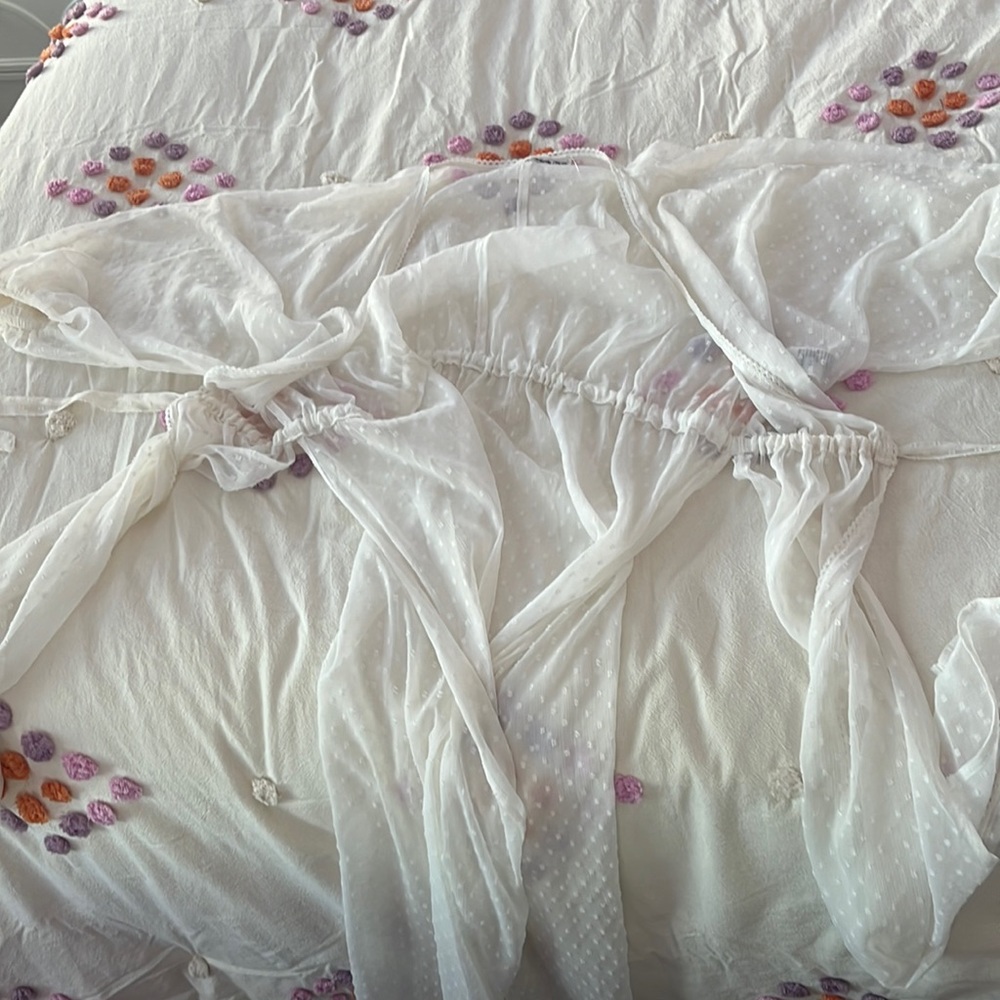 Abercrombie and fitch tie up beach coverup.